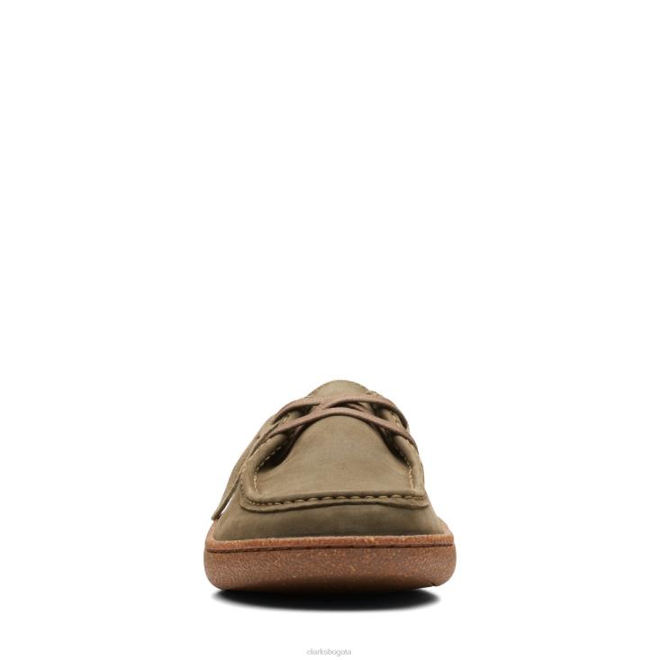 Clarks 0DX8L3774 clarks piltonwallabee nub oliva oscuro hombres protuberancia de oliva oscuro