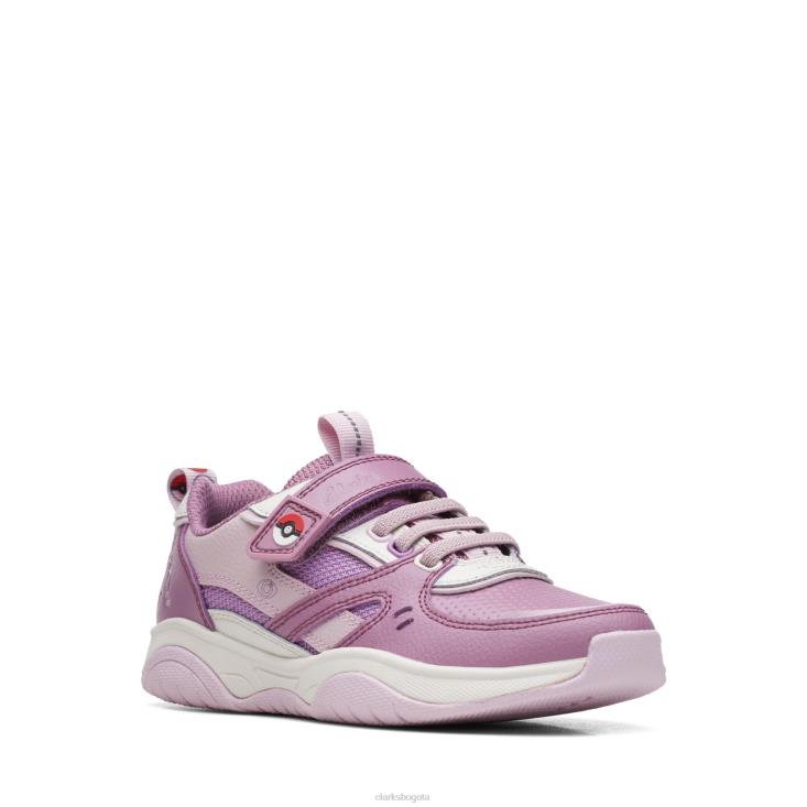Clarks 0DX8L3778 clarks grip perla k morado combi niños combinación morada