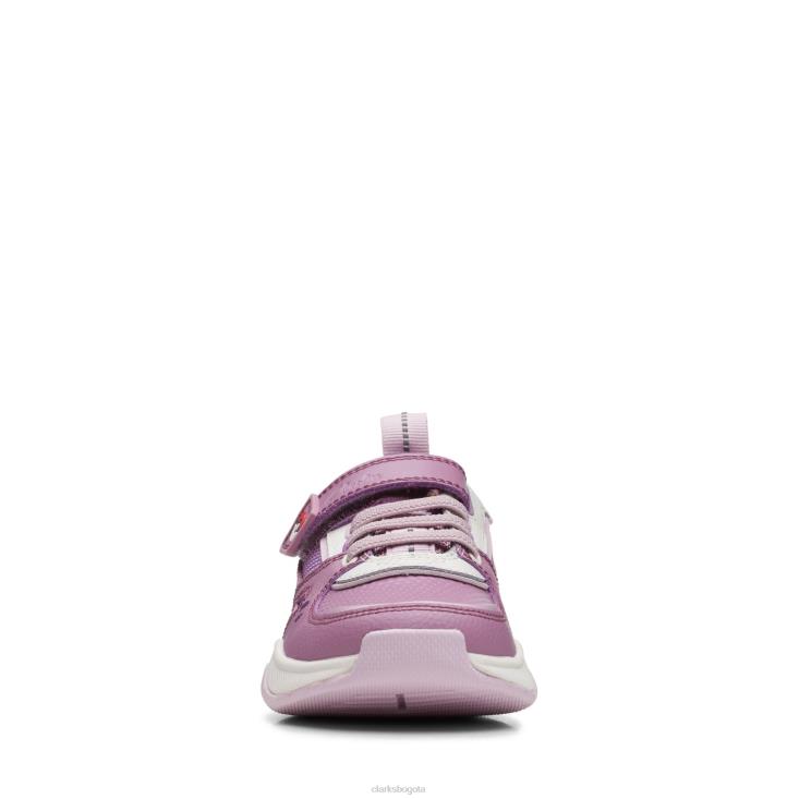 Clarks 0DX8L3778 clarks grip perla k morado combi niños combinación morada