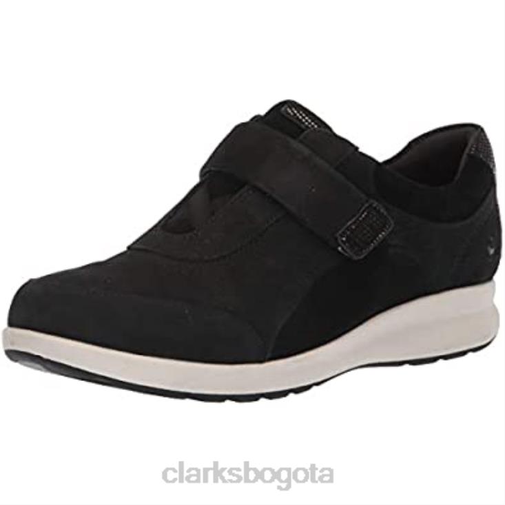 Clarks 0DX8L378 Zapatillas bajas clarks un adorn lo para mujer combinación de ante nobuck negro mujer combinación de ante nobuck negro
