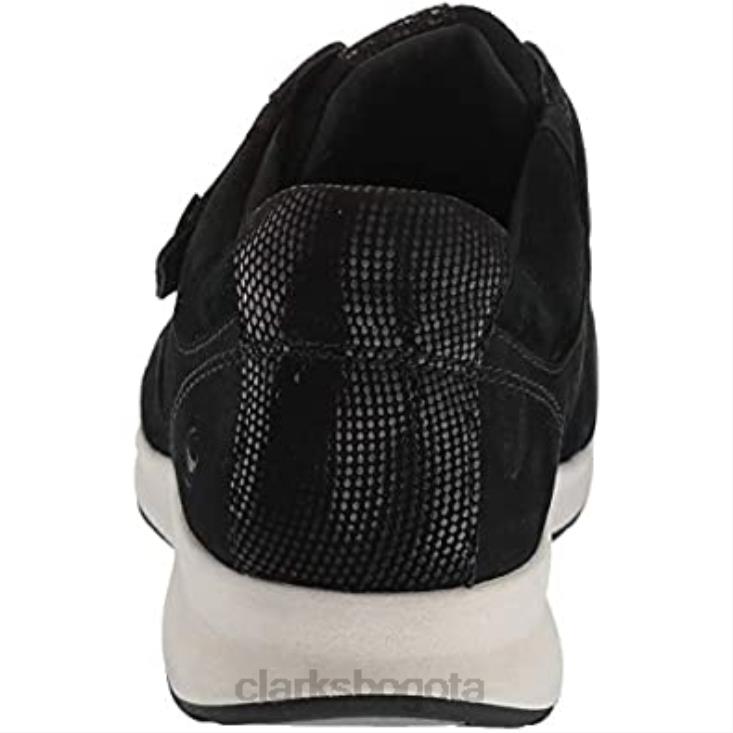 Clarks 0DX8L378 Zapatillas bajas clarks un adorn lo para mujer combinación de ante nobuck negro mujer combinación de ante nobuck negro