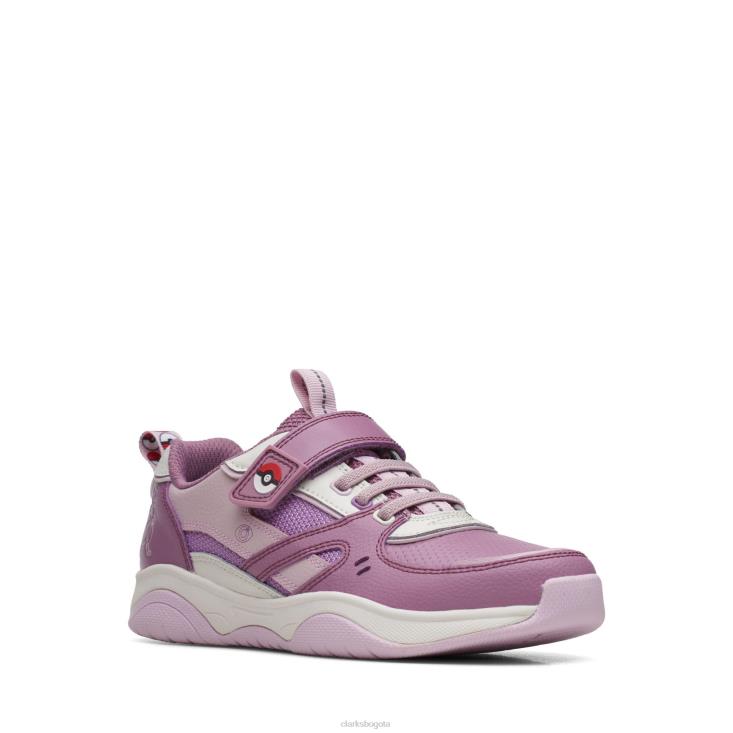 Clarks 0DX8L3782 clarks combi grip perla o morado niños combinación morada
