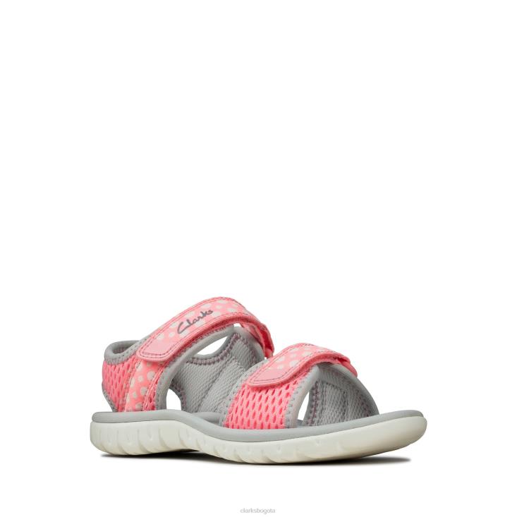 Clarks 0DX8L3795 pink clarks surf marea k niños rosa