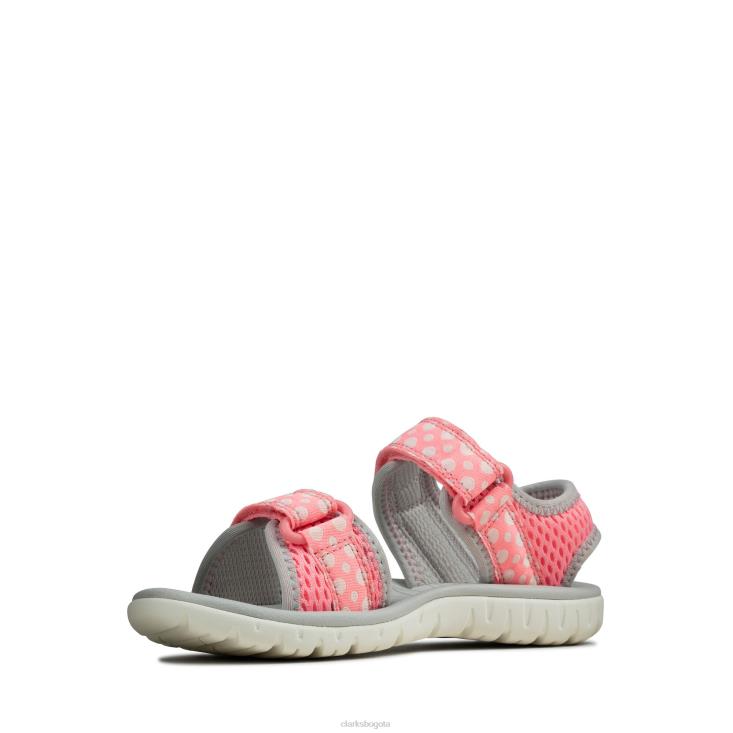 Clarks 0DX8L3795 pink clarks surf marea k niños rosa