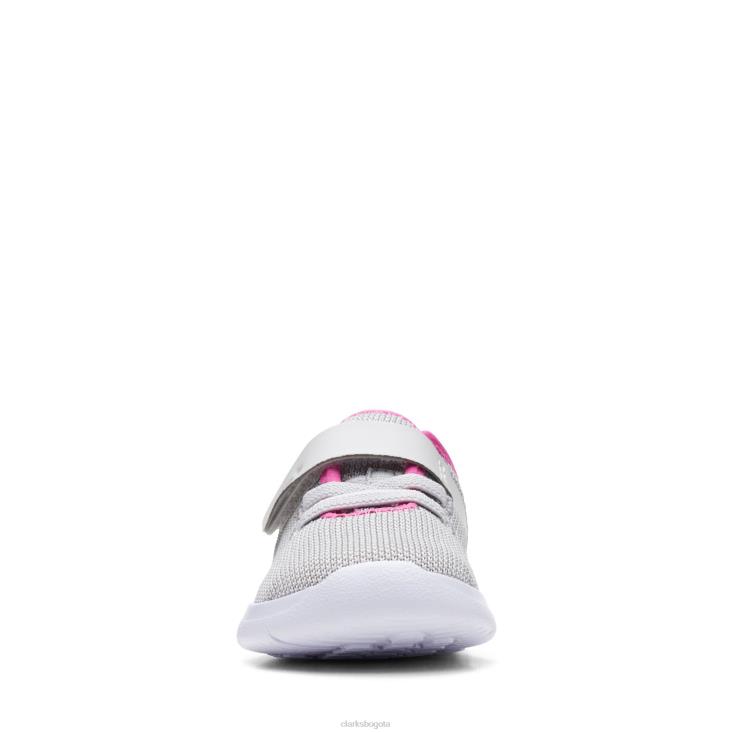 Clarks 0DX8L3796 clarks gris claro tejido ath niños gris claro