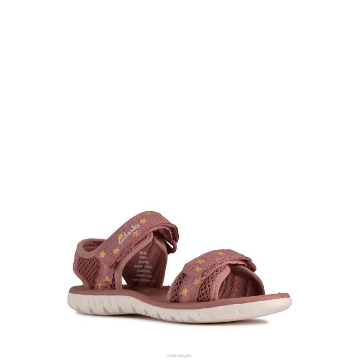 Clarks 0DX8L3799 surfingtide t clarks rosa polvoriento niños Rosa empolvado