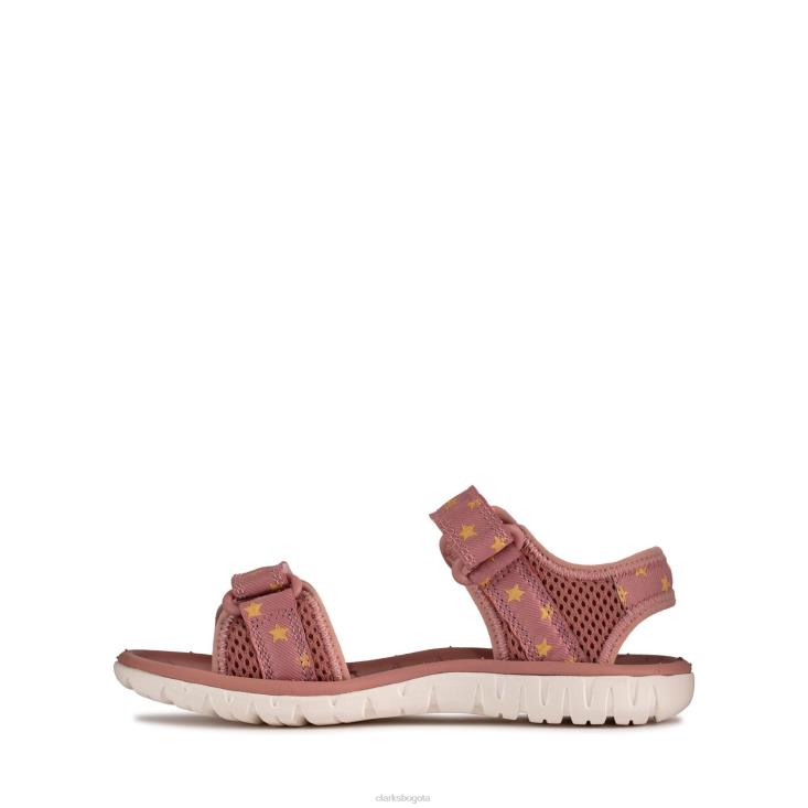 Clarks 0DX8L3799 surfingtide t clarks rosa polvoriento niños Rosa empolvado