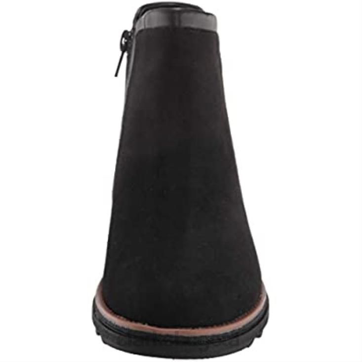 Clarks 0DX8L380 botas de moda sharon heights de mujer de gamuza negra clarks mujer ante negro