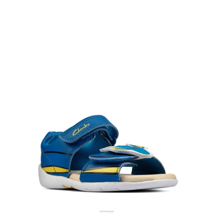 Clarks 0DX8L3803 clarks de cuero azul zora nemo t niños cuero azul