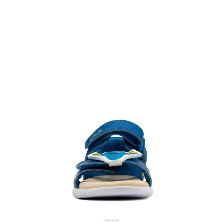 Clarks 0DX8L3803 clarks de cuero azul zora nemo t niños cuero azul