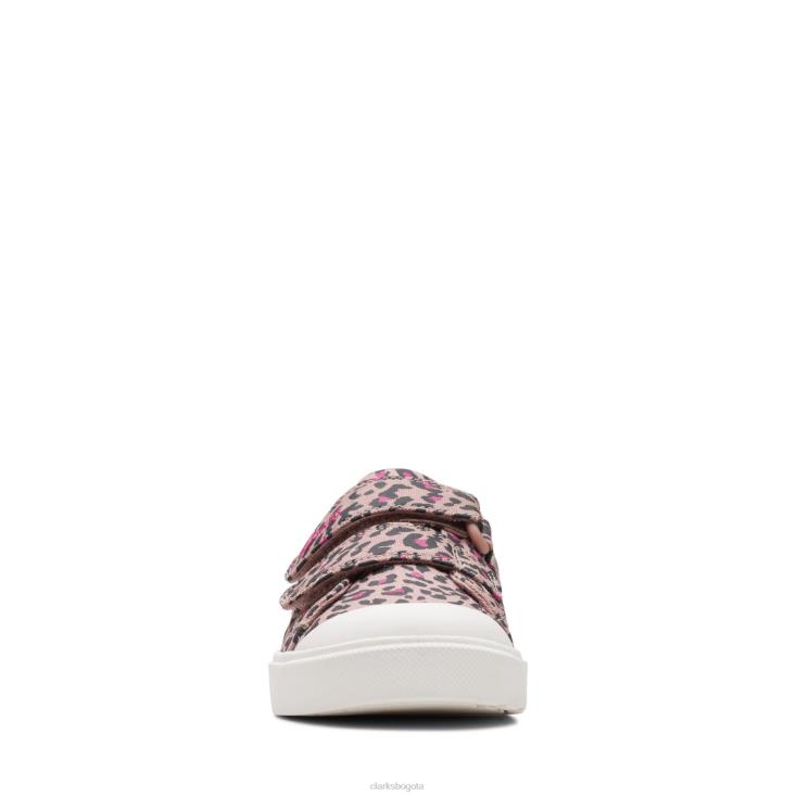 Clarks 0DX8L3804 rosa combi city bright k clarks niños combinación rosa