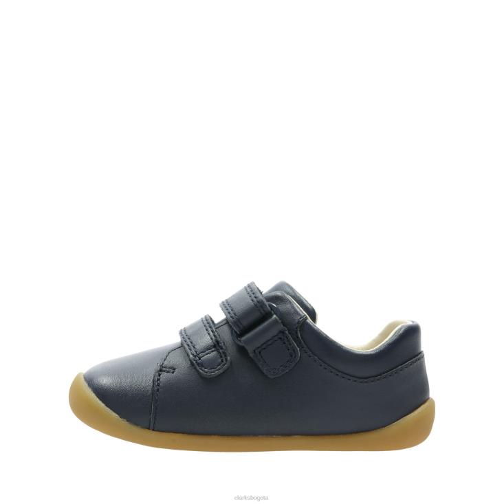 Clarks 0DX8L3805 roamer craft t clarks cuero azul marino niños cuero azul marino
