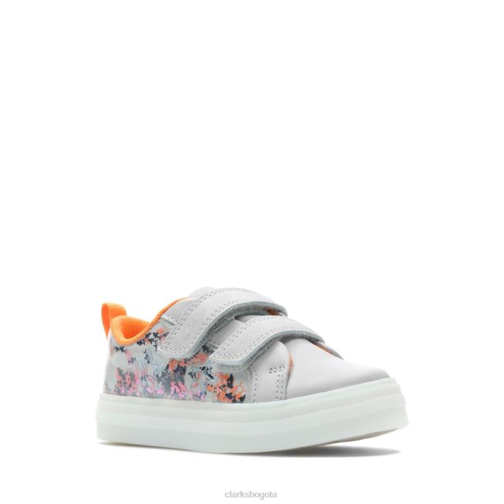 Clarks 0DX8L3808 gris interés clarks nova escala t niños interés gris