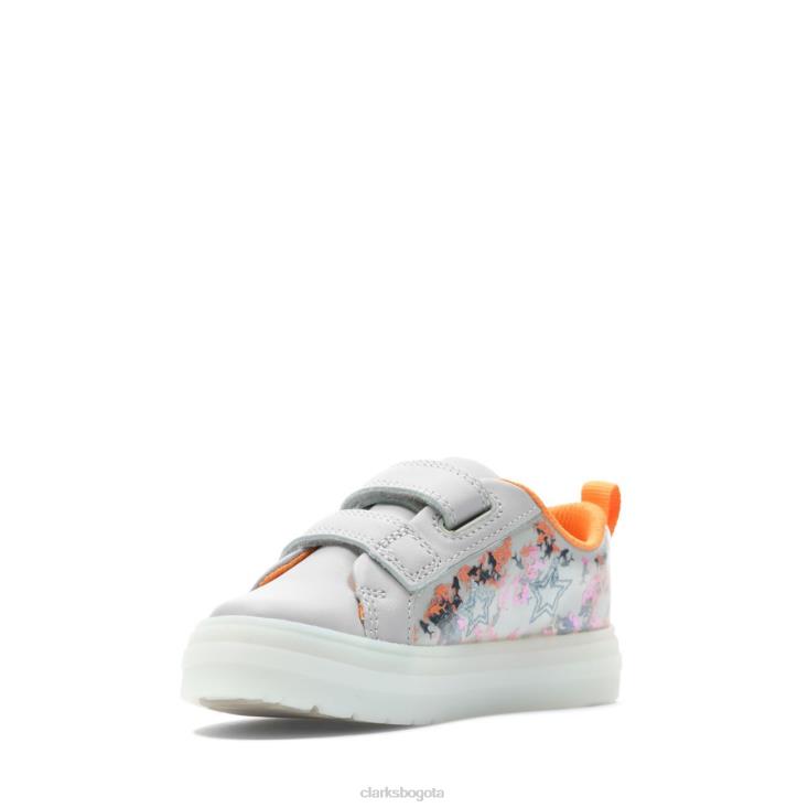 Clarks 0DX8L3808 gris interés clarks nova escala t niños interés gris