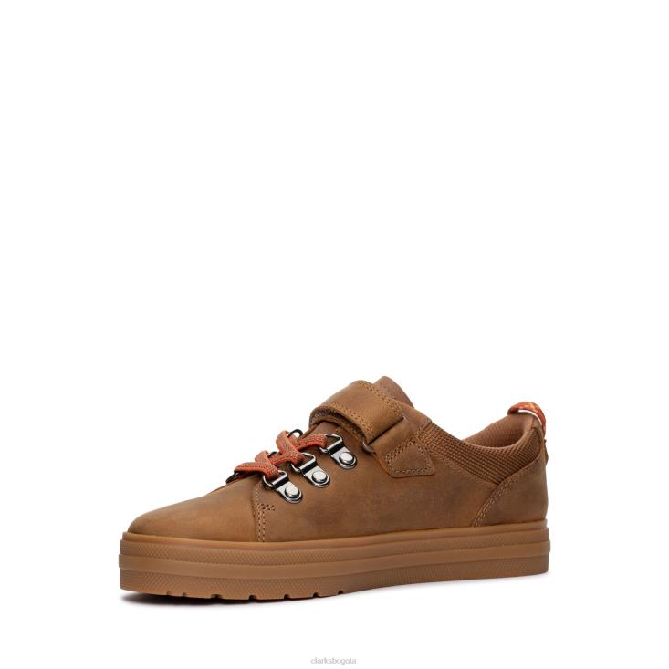 Clarks 0DX8L3816 clarks nova bar k bronceado niños broncearse