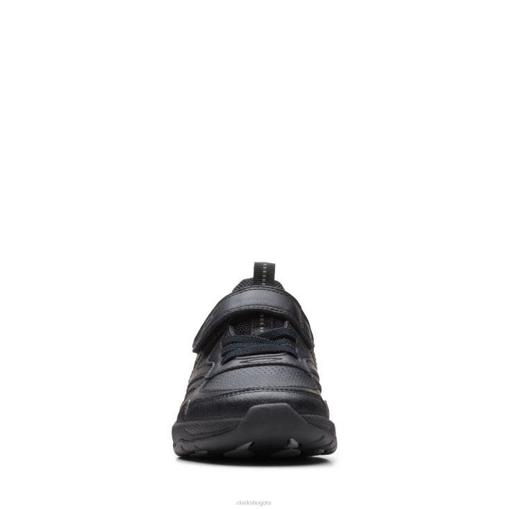 Clarks 0DX8L3843 clarks de cuero negro c lowder sprint k niños cuero negro