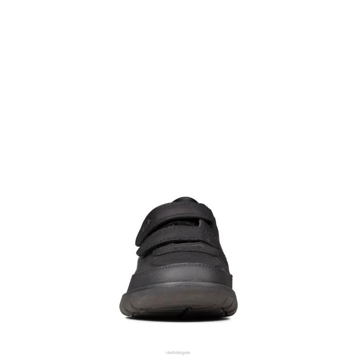 Clarks 0DX8L3847 scape flare k clarks cuero negro niños cuero negro