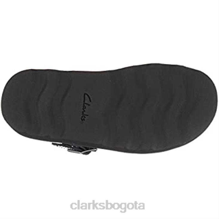 Clarks 0DX8L385 Mocasines niña clarks Crown Wish negro niños palmadita negra