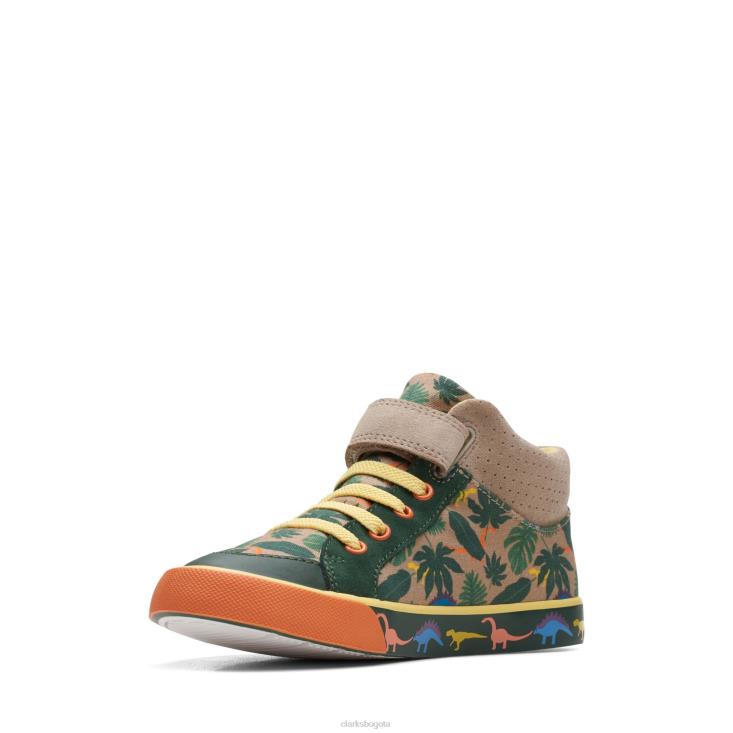 Clarks 0DX8L3856 interés caqui clarks foxing hop k niños interés caqui