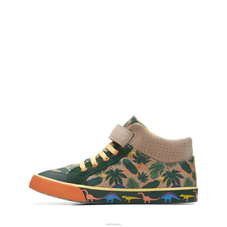 Clarks 0DX8L3856 interés caqui clarks foxing hop k niños interés caqui