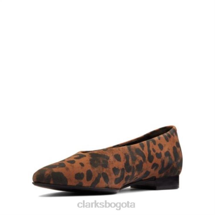 Clarks 0DX8L3860 estampado de leopardo laina 15 clarks fáciles mujer estampado de leopardo