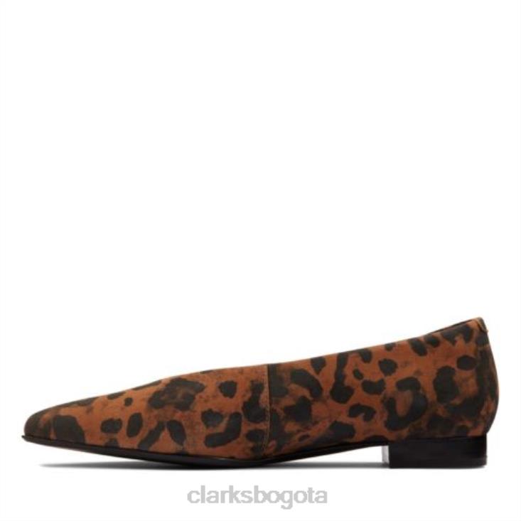 Clarks 0DX8L3860 estampado de leopardo laina 15 clarks fáciles mujer estampado de leopardo
