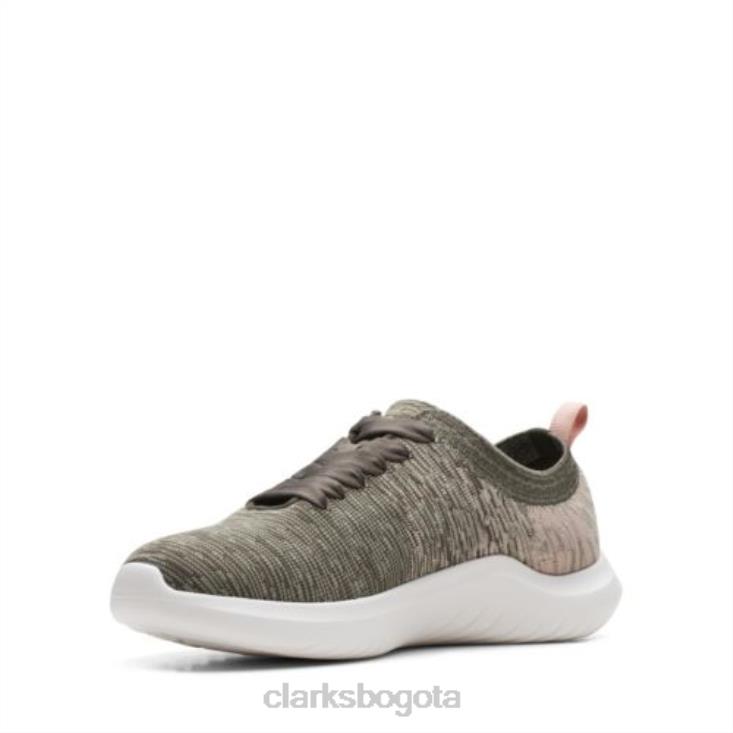 Clarks 0DX8L3862 clarks nova glint oliva oscuro mujer oliva oscuro
