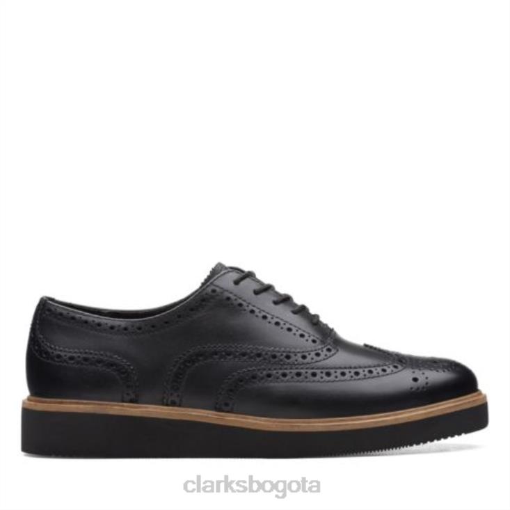 Clarks 0DX8L3866 clarks glickly brogue cuero negro mujer cuero negro