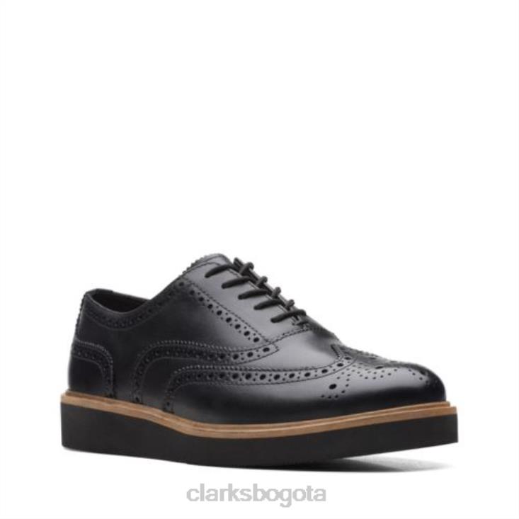 Clarks 0DX8L3866 clarks glickly brogue cuero negro mujer cuero negro
