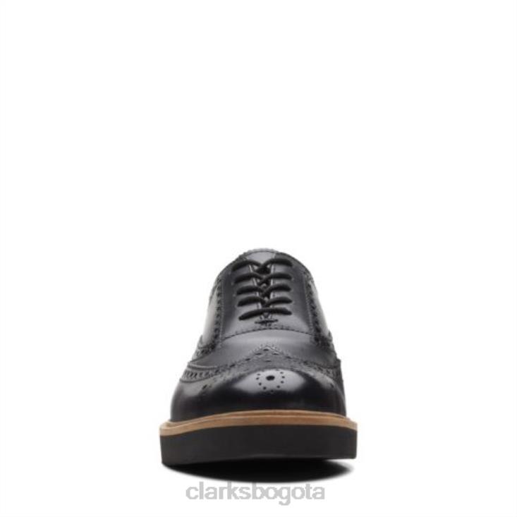 Clarks 0DX8L3866 clarks glickly brogue cuero negro mujer cuero negro