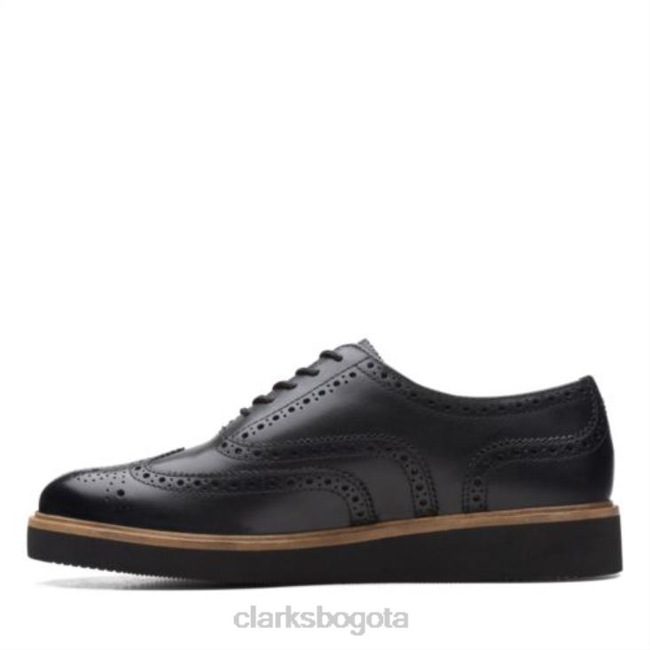 Clarks 0DX8L3866 clarks glickly brogue cuero negro mujer cuero negro