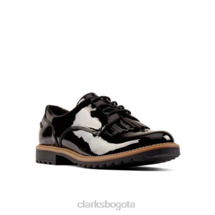 Clarks 0DX8L3876 griff charol negro mabel clarks mujer charol negro