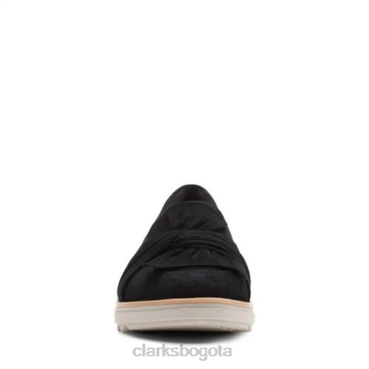 Clarks 0DX8L3878 clarks sharon dasher ante negro mujer ante negro