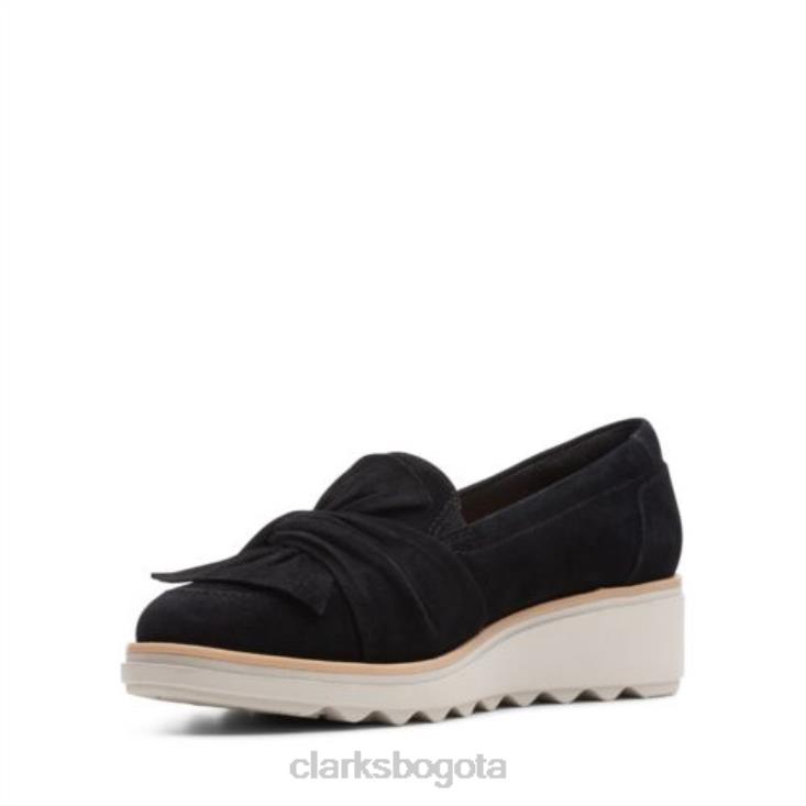 Clarks 0DX8L3878 clarks sharon dasher ante negro mujer ante negro