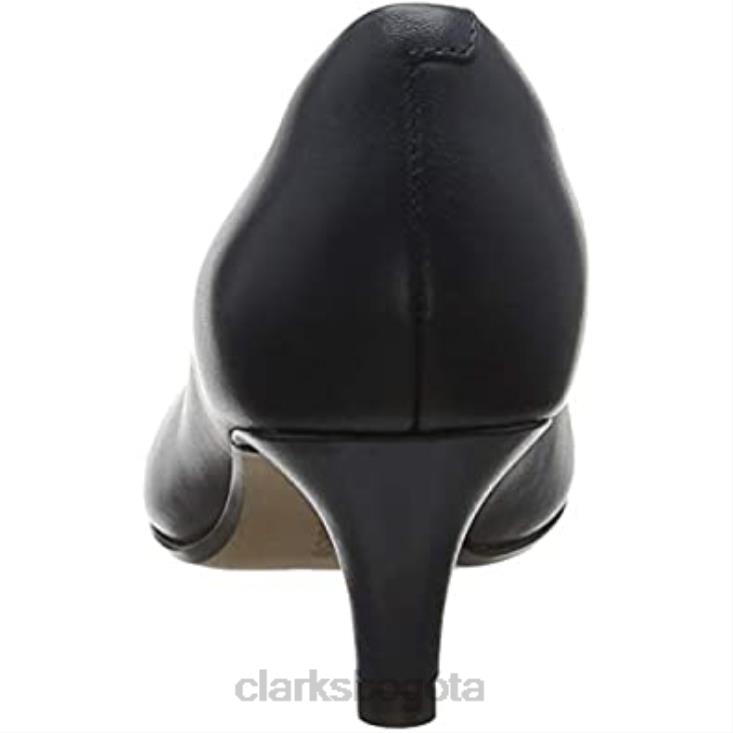 Clarks 0DX8L388 clarks zapatos de tacón linvale jerica de cuero azul marino para mujer mujer cuero azul marino