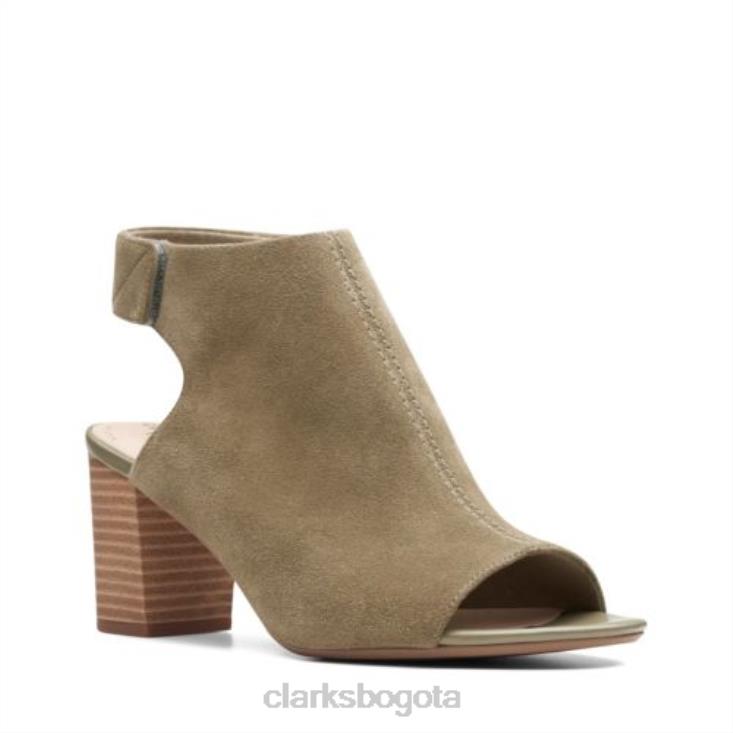 Clarks 0DX8L3881 clarks oliva deva campana mujer aceituna