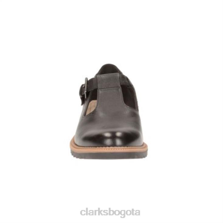 Clarks 0DX8L3883 clarks de cuero negro griff mia mujer cuero negro