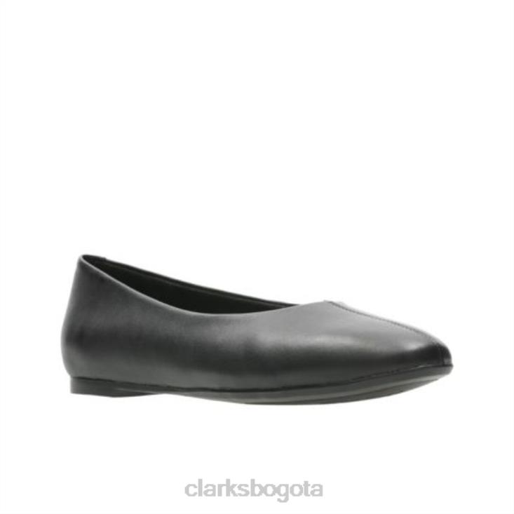 Clarks 0DX8L3886 clarks de cuero negro violeta chía mujer cuero negro