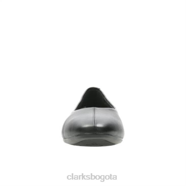 Clarks 0DX8L3886 clarks de cuero negro violeta chía mujer cuero negro