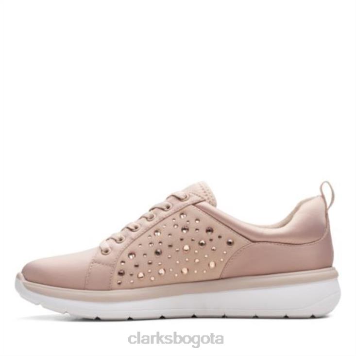 Clarks 0DX8L3889 clarks taupe metálico ezera ave mujer gris pardo metalizado