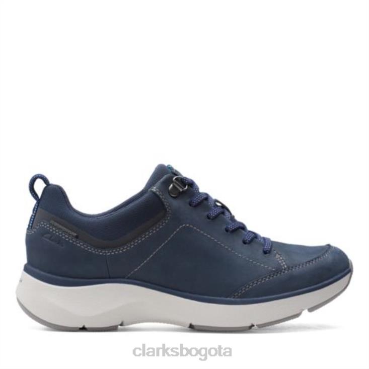 Clarks 0DX8L3891 clarks combi wave 20 encaje azul marino mujer combinado azul marino