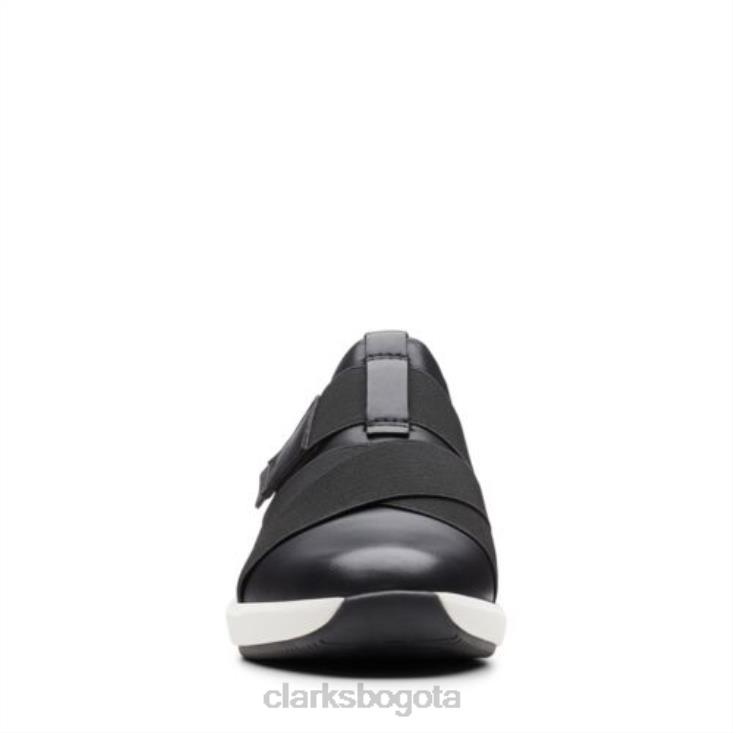 Clarks 0DX8L3893 clarks correa un rio cuero negro mujer cuero negro