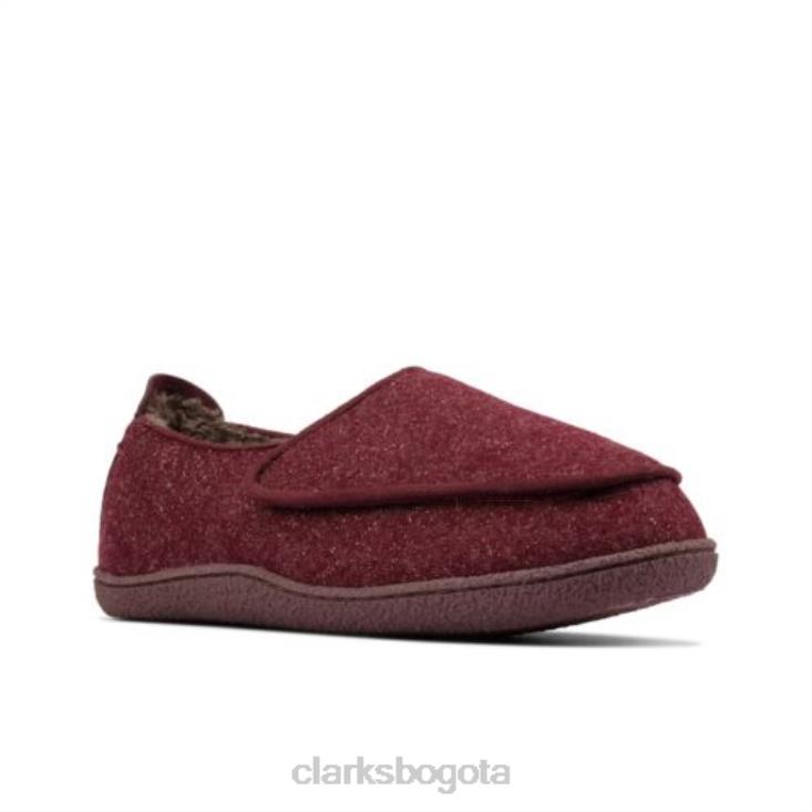 Clarks 0DX8L3895 encanto del hogar clarks burdeos interés mujer interés burdeos
