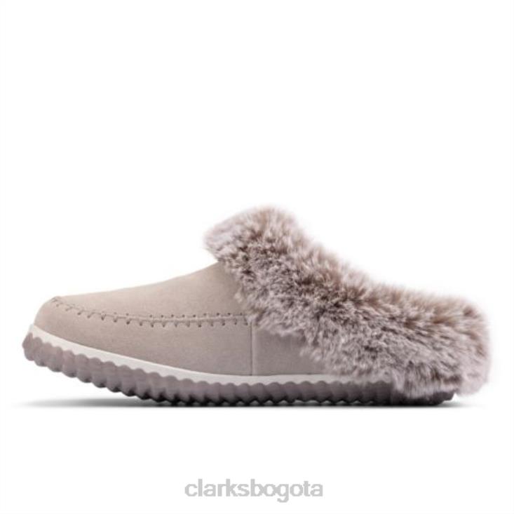 Clarks 0DX8L3896 clarks home2 soft ante gris mujer gamuza gris