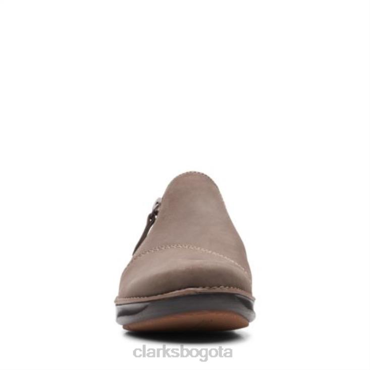 Clarks 0DX8L3897 clarks taupe nubuck appley zip mujer nubuck topo