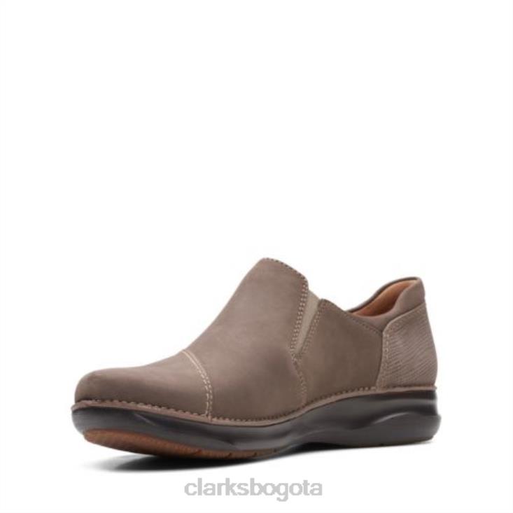 Clarks 0DX8L3897 clarks taupe nubuck appley zip mujer nubuck topo