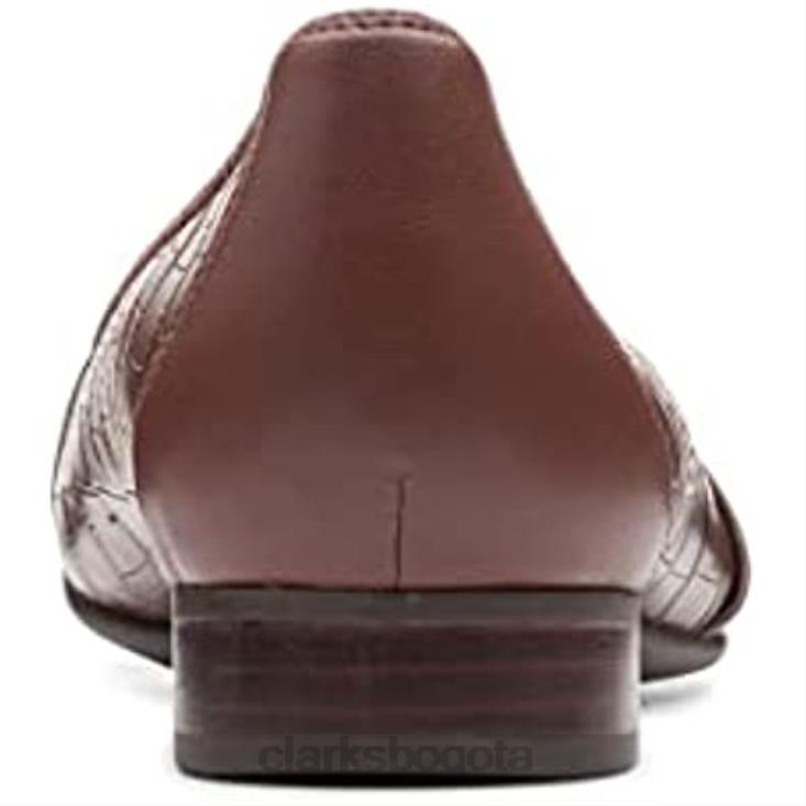 Clarks 0DX8L39 clarks un blush deseo cuero de cocodrilo bronceado oscuro unisexo