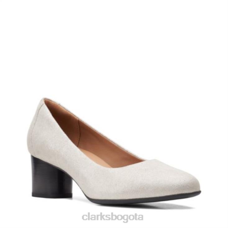 Clarks 0DX8L3905 vestido clarks plateado metalizado un cosmo mujer plata metalizada