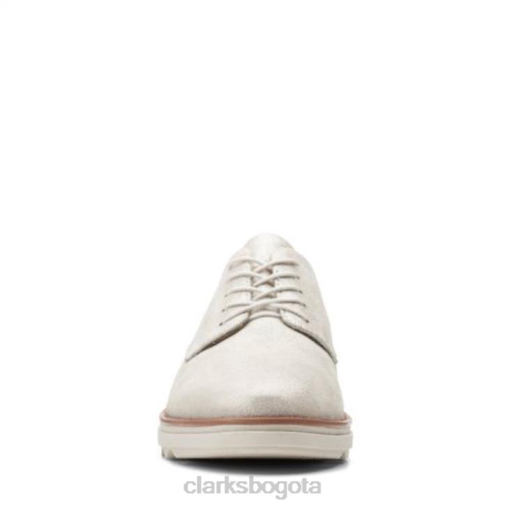 Clarks 0DX8L3910 sharon noel clarks plateados metálicos mujer plata metalizada