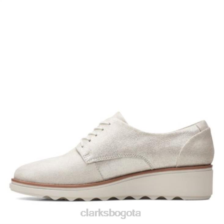 Clarks 0DX8L3910 sharon noel clarks plateados metálicos mujer plata metalizada